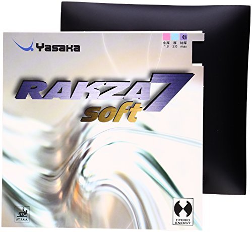 Yasaka Rakza 7 Soft Gummibelag für Tischtennis, Schwarz , 2.0mm von Yasaka