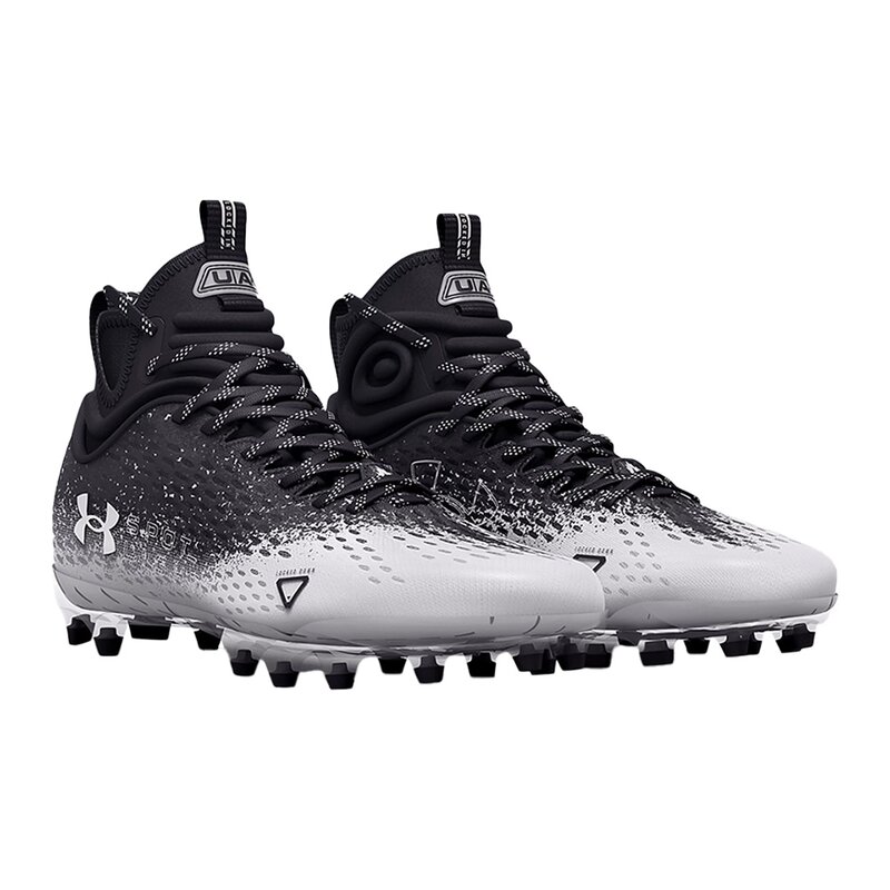 UA Spotlight Lux MC 2.0 Football Cleats 3025082 - schwarz-weiß Gr. 11.5 US von Under Armour, Inc.