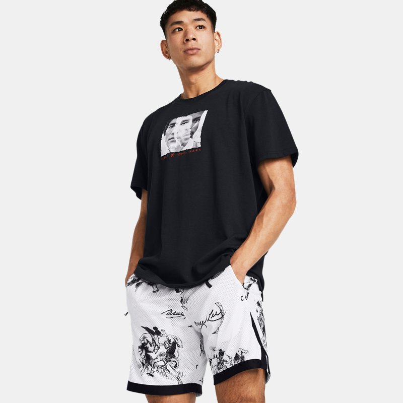 Curry x Bruce Lee T-Shirt für Herren Schwarz / Weiß M von Under Armour