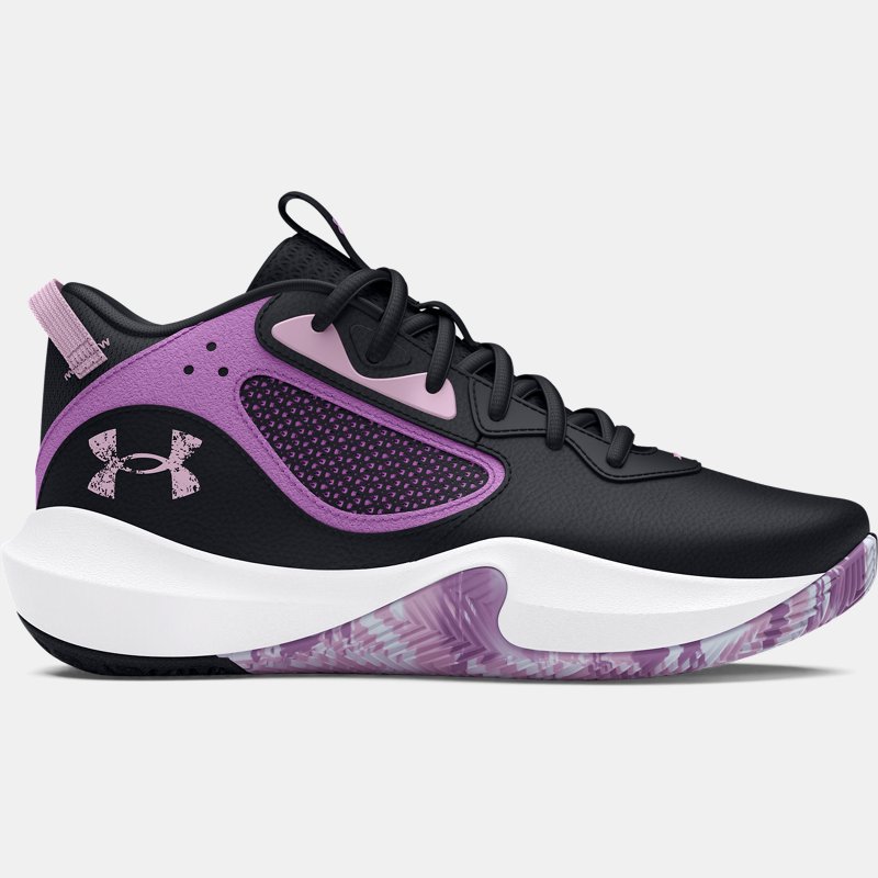 Grade School Under Armour Lockdown 6 Basketballschuhe Schwarz / Provence Violett / Violett Ace 35.5 von Under Armour