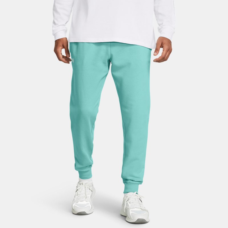 Herren Under Armour Rival Fleece Jogginghose Radial Turquoise / Weiß XL von Under Armour