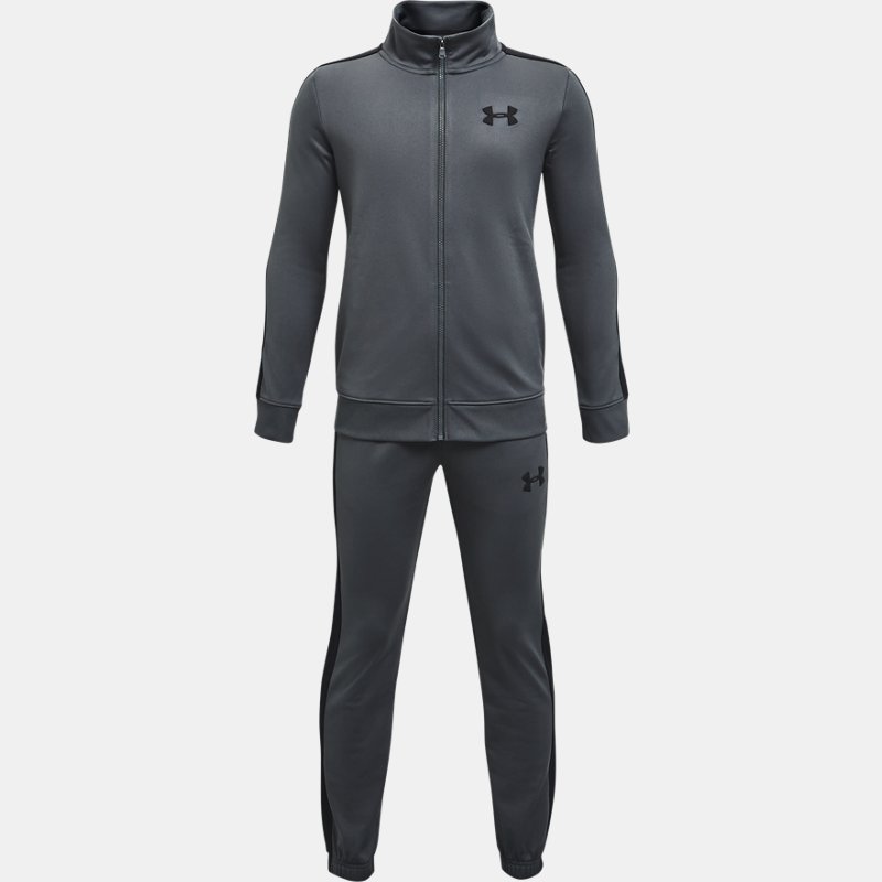 Under Armour Strick-Trainingsanzug für Jungen Pitch Grau / Schwarz / Schwarz YLG (149 - 160 cm) von Under Armour