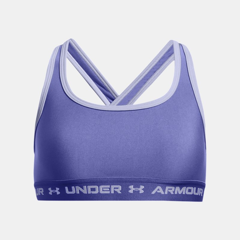 Mädchen Under Armour Crossback Sport-BH Starlight / Celeste YLG (149 - 160 cm) von Under Armour