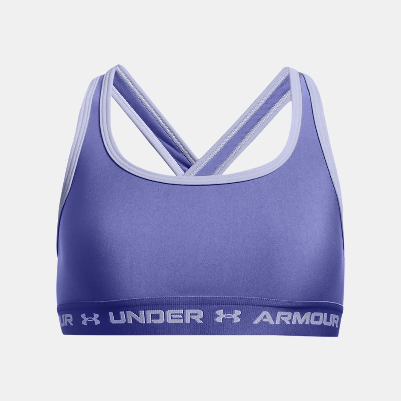 Mädchen Under Armour Crossback Sport-BH Starlight / Celeste YMD (137 - 149 cm) von Under Armour