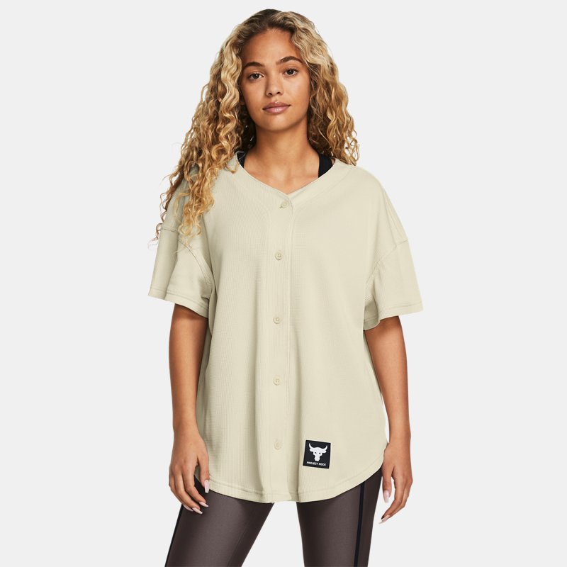 Project Rock Easy Go Over Shirt für Damen Silt / Schwarz S von Under Armour