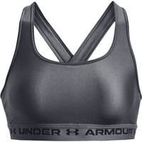 UNDER ARMOUR Armour Mid Crossback Sport-BH Damen 012 - pitch gray/pitch gray/black L von Under Armour
