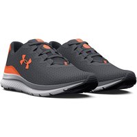 UNDER ARMOUR Charged Impulse 3 Laufschuhe Herren 106 - pitch gray/orange blast/orange blast 40.5 von Under Armour