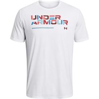 UNDER ARMOUR Colorblock Trainingsshirt Herren 100 - white/black XXL von Under Armour