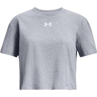 UNDER ARMOUR Crop Sportstyle Logo T-Shirt Mädchen 035 - steel light heather/white L (149-160 cm) von Under Armour