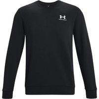 UNDER ARMOUR Essential Fleece Sweatshirt Herren 001 - black/white L von Under Armour