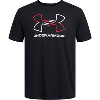UNDER ARMOUR Foundation Sportshirt Herren 001 - black/red/white M von Under Armour