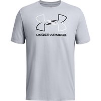 UNDER ARMOUR Foundation Sportshirt Herren 011 - mod gray medium heather/black L von Under Armour