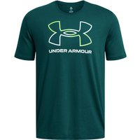 UNDER ARMOUR Foundation Sportshirt Herren 449 - hydro teal/white L von Under Armour