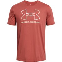 UNDER ARMOUR Foundation Sportshirt Herren 611 - sedona red/white M von Under Armour