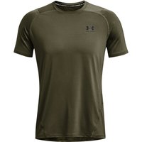 UNDER ARMOUR HeatGear Armour Fitted kurzarm Trainingsshirt Herren 390 - marine od green/black 3XL von Under Armour