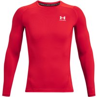 UNDER ARMOUR HeatGear Armour langarm Funktionsshirt Herren 600 - red/white S von Under Armour