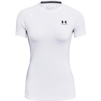 UNDER ARMOUR HeatGear Kompressionsshirt Damen 100 - white/black XS von Under Armour