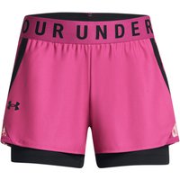 UNDER ARMOUR Play Up 2in1 Shorts Damen 686 - astro pink/black/black S von Under Armour