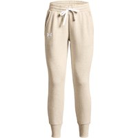 UNDER ARMOUR Rival Fleece Jogginghose Damen 783 - oatmeal light heather/white/white M von Under Armour