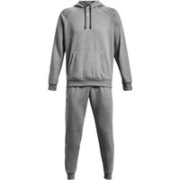 UNDER ARMOUR Rival Fleece Trainingsanzug Herren 025 - castlerock light heather/white 3XL von Under Armour