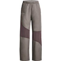 UNDER ARMOUR Rush Woven Novelty Trainingshose Damen 294 - pewter/ash taupe/reflective S von Under Armour