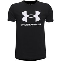 UNDER ARMOUR Sportstyle Logo kurzarm Trainingsshirt Jungen 001 - black/white L (149-160 cm) von Under Armour