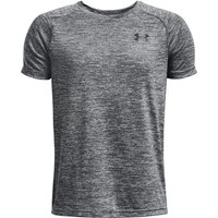 UNDER ARMOUR Tech 2.0 kurzarm Trainingsshirt Jungen 012 - pitch gray/black XS (122-127 cm) von Under Armour