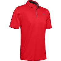 UNDER ARMOUR Tech Poloshirt Herren 600 - red/graphite/graphite M von Under Armour