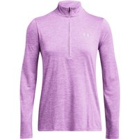 UNDER ARMOUR Tech Twist 1/2-Zip Sportshirt Damen 560 - provence purple/purple ace L von Under Armour