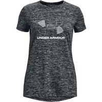 UNDER ARMOUR Tech Twist Trainingsshirt Mädchen 001 - black/white S (127-137 cm) von Under Armour