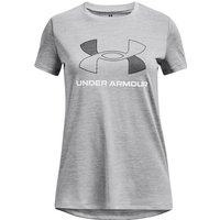 UNDER ARMOUR Tech Twist Trainingsshirt Mädchen 011 - mod gray/white L (149-160 cm) von Under Armour