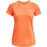 UNDER ARMOUR Tech Twist kurzarm Trainingsshirt Damen 866 - orange blast/orange tropic/metallic silver XL von Under Armour