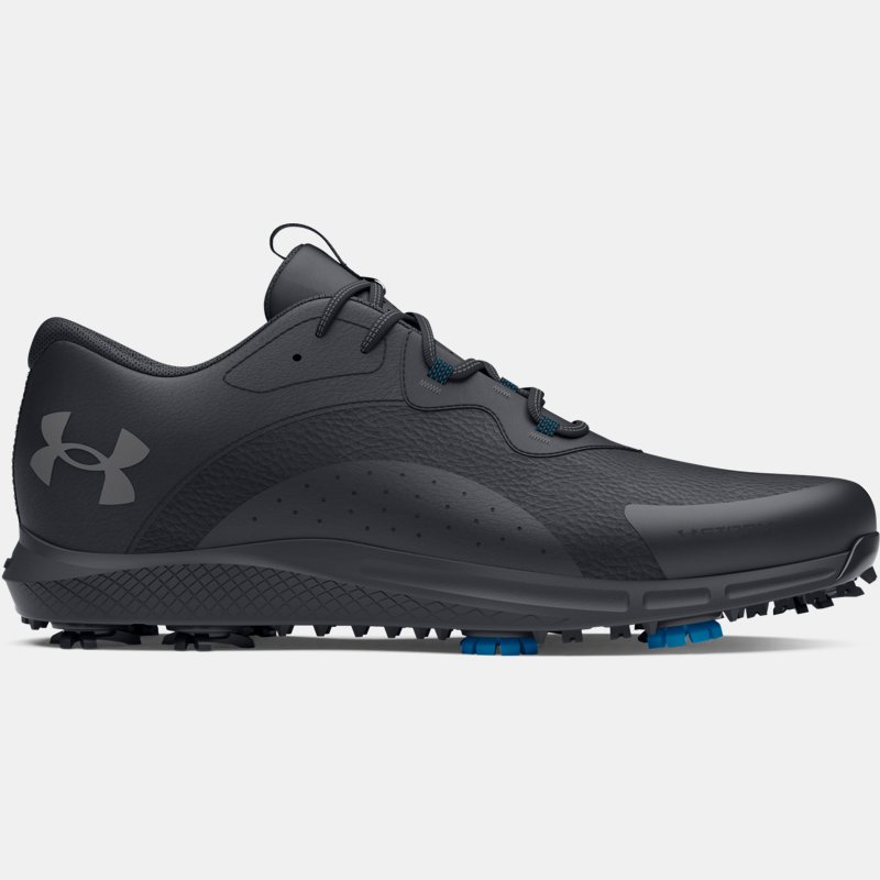 Under Armour Charged Draw 2 Wide Golfschuhe für Herren Schwarz / Schwarz / Titan Grau 40.5 von Under Armour