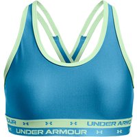 Under Armour Crossback Solid Sport-BH Mädchen in blau von Under Armour