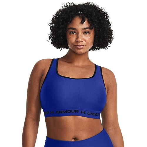 Under Armour Damen Sport-BH mit gekreuztem Rücken, Team Royal/Schwarz, XS von Under Armour