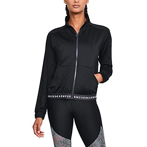 atmungsaktives Langarmshirt mit durchgehendem Zip, komfortable Laufjacke für Frauen mit loser Passform von Under Armour