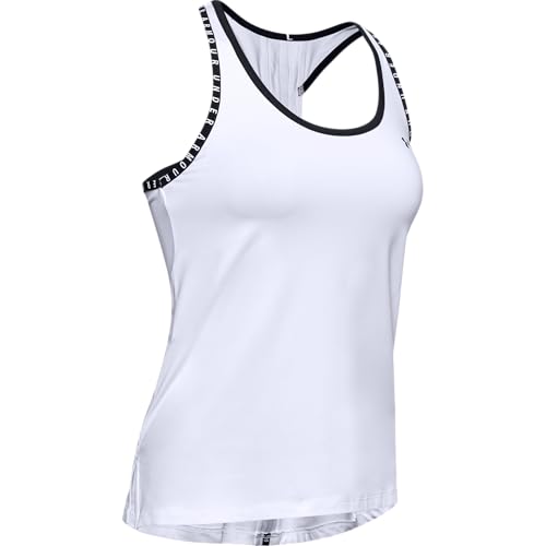 Under Armour UA Knockout Tank, atmungsaktives Tank Top, schnell trocknendes Funktionsshirt Damen, White / White / Black , L Under Armour UA Knockout Tank, atmungsaktives Tank Top, schnell trocknendes Funktionsshirt Damen, White / White / Black , L von Under Armour