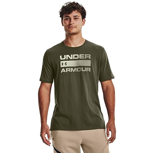 Under Armour Damen Team Isse Wordmark T-Shirt, kurzärmelig, grün, M von Under Armour