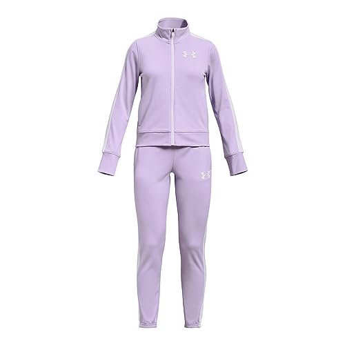 Under Armour Girls Two Piece Sets Girls' Ua Knit Track Suit, Nebula Purple, 1363380-515, YXL von Under Armour