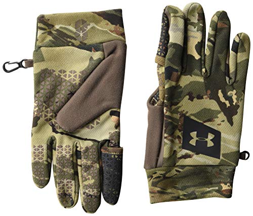 Under Armour Herren Hunt Early Season Fleece-Handschuhe, UA Forest 2.0 Camo (988)/Schwarz, Größe M von Under Armour