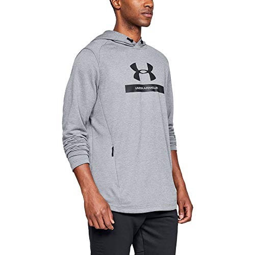 Under Armour Herren Oberteil MK1 Terry Graphic Hoodie, Steel/Black (035), LG, 1320666 von Under Armour