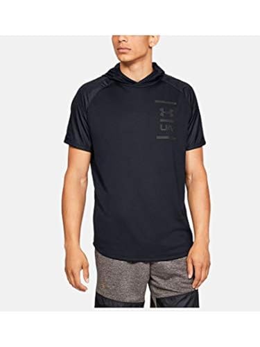Under Armour Herren MK1 Terry SS Hood Oberteil, Schwarz, MD Under Armour Herren MK1 Terry SS Hood Oberteil, Schwarz, MD von Under Armour