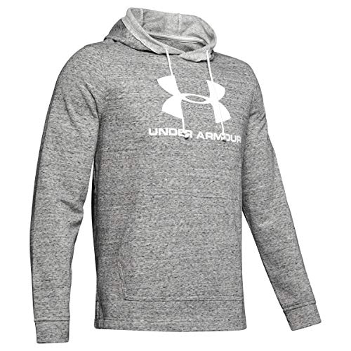 Under Armour Herren Oberteil Sportstyle Terry Logo Hoodie, Weiß, M, 1348520-112 von Under Armour