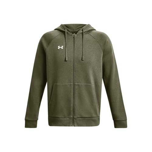 Under Armour Herren UA Rival Fleece FZ Hoodie, Fleece Zip Up Hoodie, weich gebürsteter Herren Pullover mit durchgehendem Reißverschluss von Under Armour