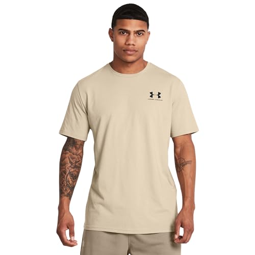 Under Armour Herren Sportstyle Left Chest, komfortables T-Shirt für Männer mit Logo auf der linken Brust, Sportshirt mit loser Passform von Under Armour
