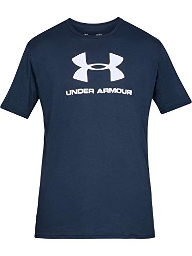 Under Armour Herren Sportstyle Logo Tee 1329590 T-Shirt,per Pack Blau (Navy 1329590-408),(Herstellergröße:S) von Under Armour