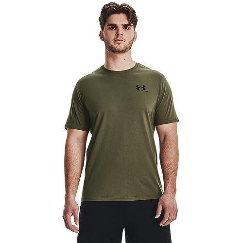 Under Armour Herren Sportstyle Links Brust Kurzarm T-Shirt, grün, XS von Under Armour