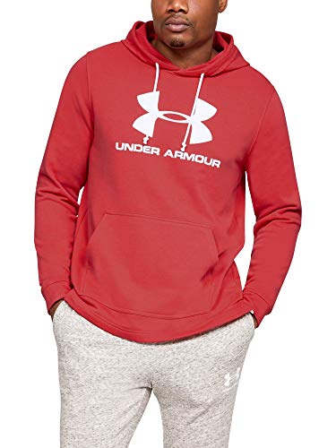 Under Armour Herren Oberteil Sportstyle Terry Logo Hoodie, Rot, SM, 1348520-646 von Under Armour