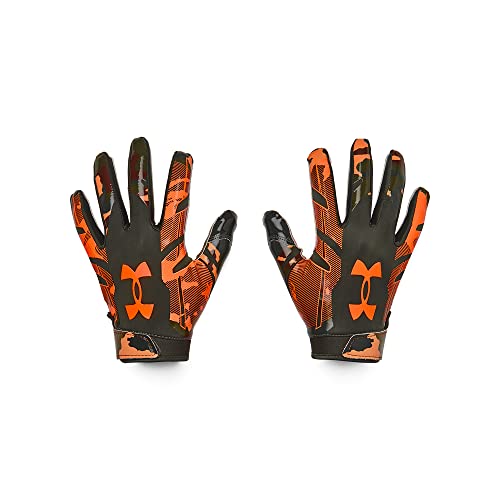 Under Armour Herren Standard F8 Novelty Fußball-Handschuhe, (310) Barock Grün/Blaze Orange, Medium von Under Armour