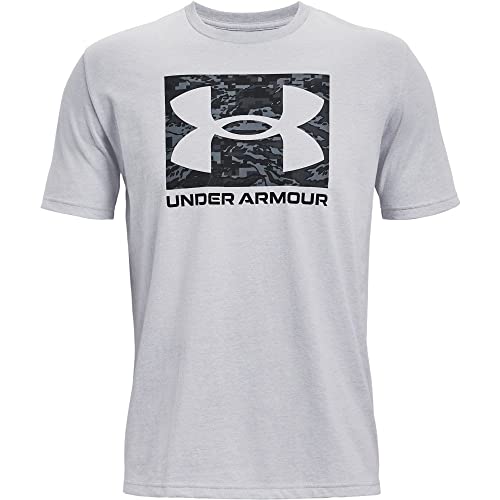 Under Armour Mens Short-Sleeve Graph Men's Ua ABC Camo Boxed Logo Short Sleeve, Mod Gray Light Heather, 1361673-011, XL von Under Armour